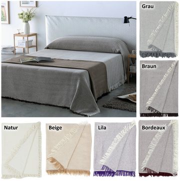 Tagesdecke Tagesdecke, Wohnzimmer Decke aus Baumwolle, Sofadecke, Bettüberwurf, Beautex