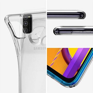 CoolGadget Handyhülle Transparent Ultra Slim Case für Samsung Galaxy M31 6,4 Zoll, Silikon Hülle Dünne Schutzhülle für Samsung M31 Hülle