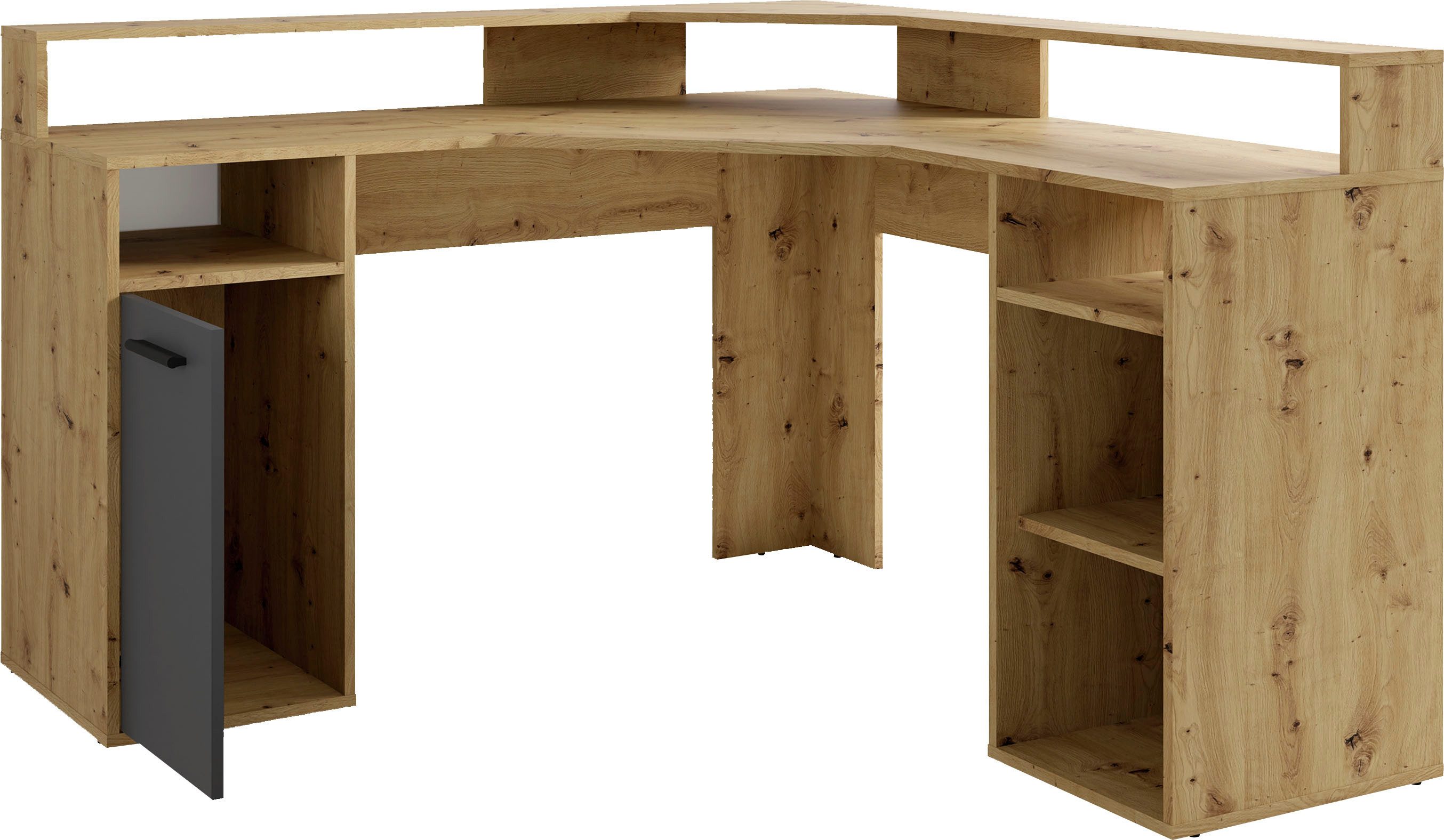 byLIVING Gamingtisch Fox, Breite 139 cm, moderner Eck-Schreibtisch günstig online kaufen