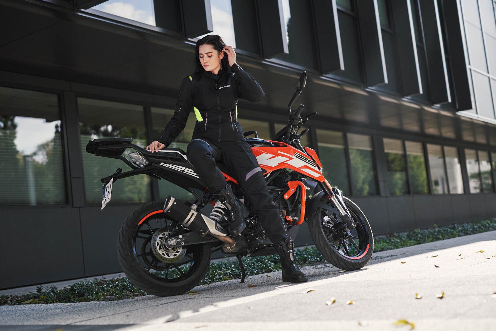 SHIMA Motorradhose Rush wasserdichte Damen Motorrad Textilhose Knieprotektoren enthalten,wasserdicht