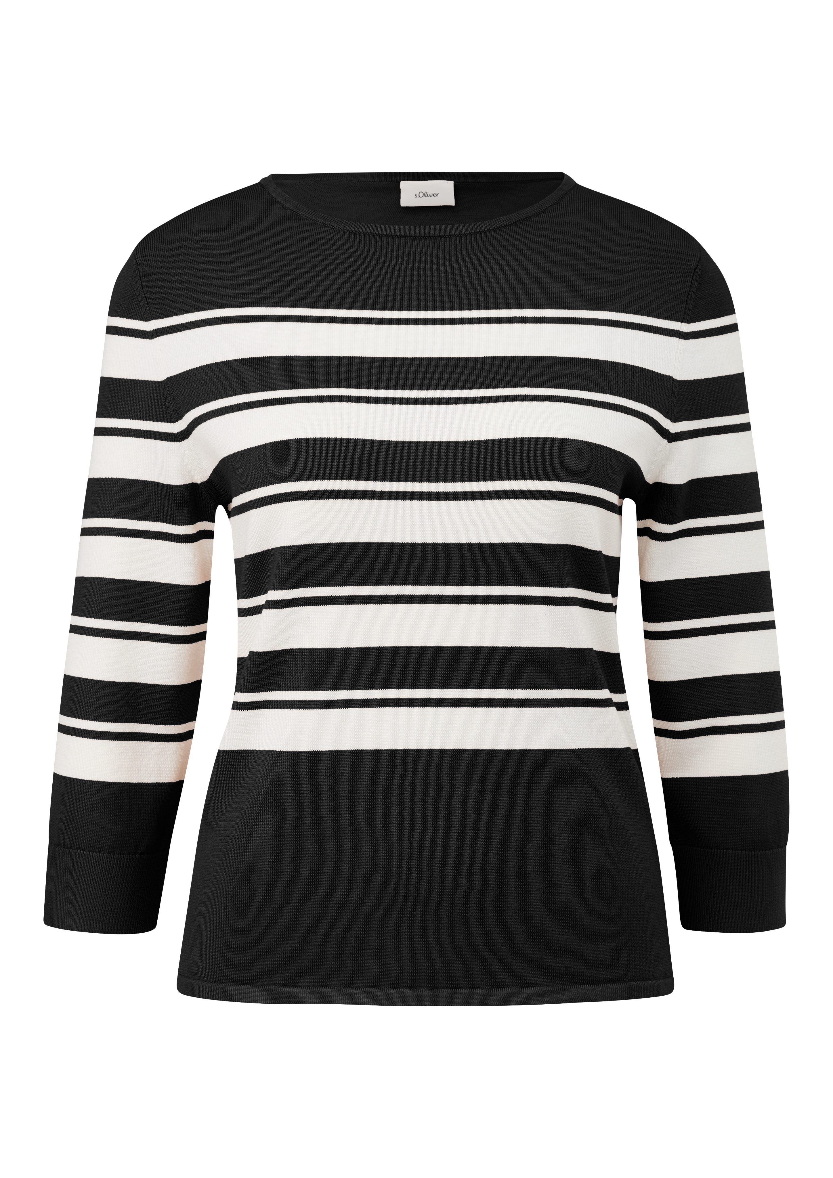 s.Oliver BLACK LABEL Streifenpullover mit Streifenmuster