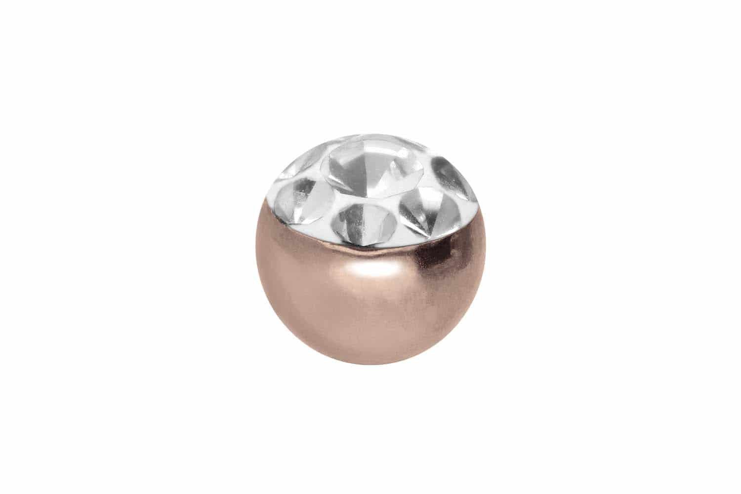 PIERCINGLINE Piercing-Set Chirurgenstahl Schraubkugel MULTIKRISTALLE (Schra günstig online kaufen