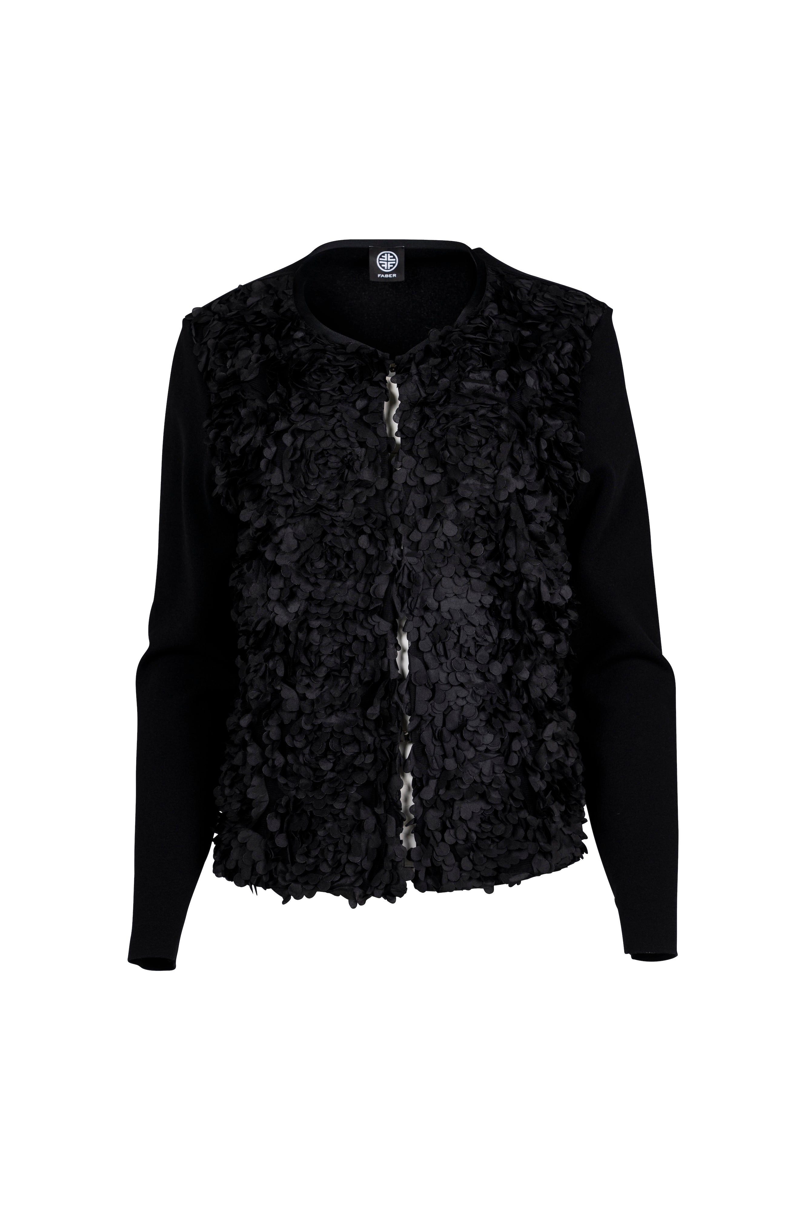 Faber Strickjacke Strickjacke mit 3D-Optik