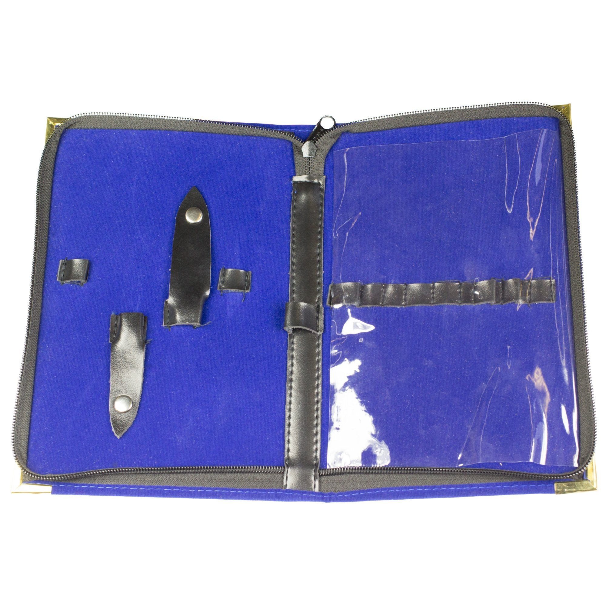 May Nagelschere Kleine Tasche mit 12 Laschen zur Aufbewahrung von z.B. Nagelscheren