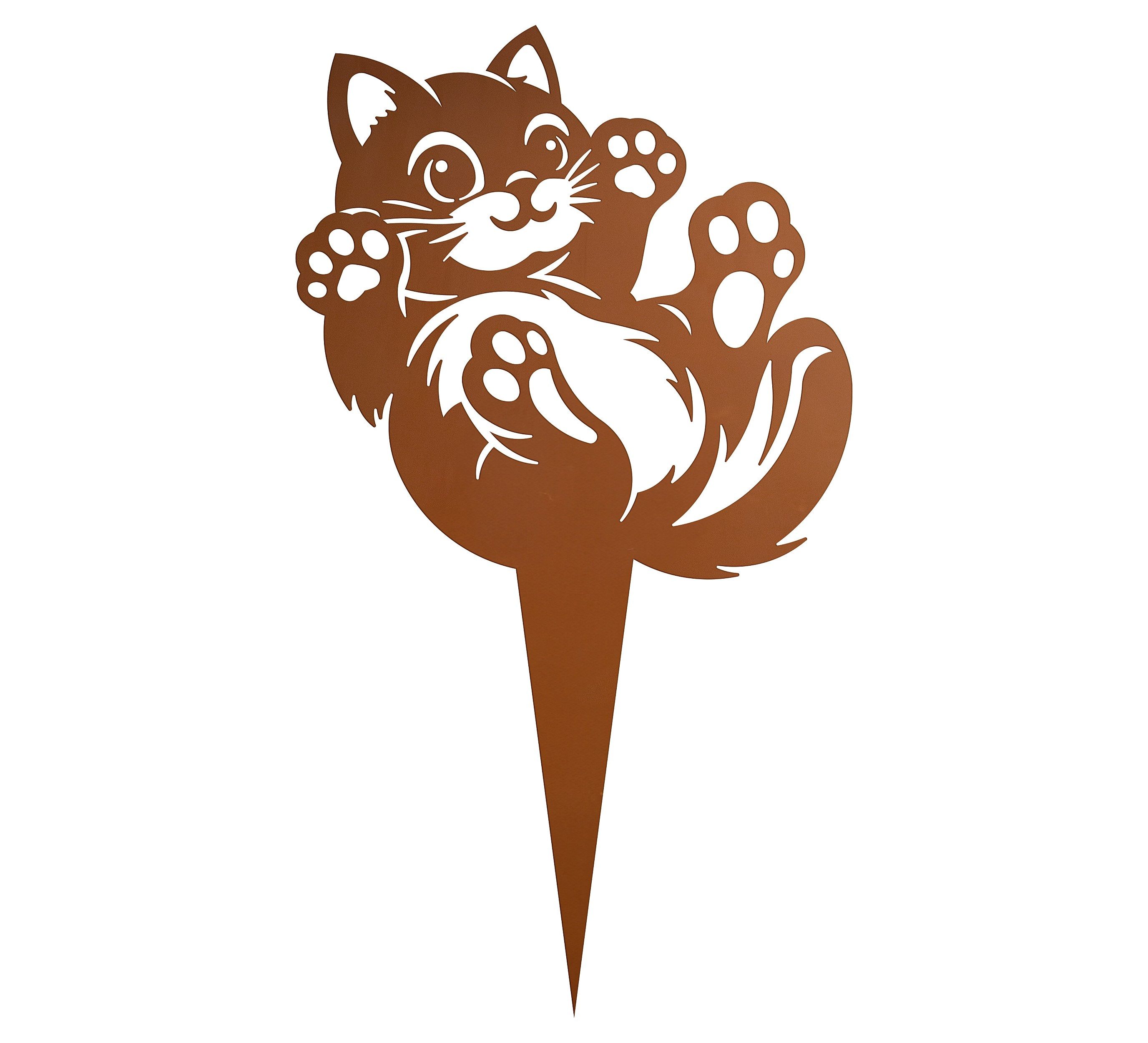 Ferrum Art Design Gartenfigur Edelrost Metall Rost Gartendeko Beetstecker Ferrum Kuschelndes