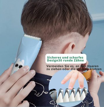 JOEAIS Haarschneider Kinder Baby Haarschneider Leiser Haarschneider Haarschneidemaschine, 3 Führungskämmen Sicheren Keramikklingen, 48dB Baby Hair Clipper Trimmer Wasserdicht IPX7 USB-Ladekabel