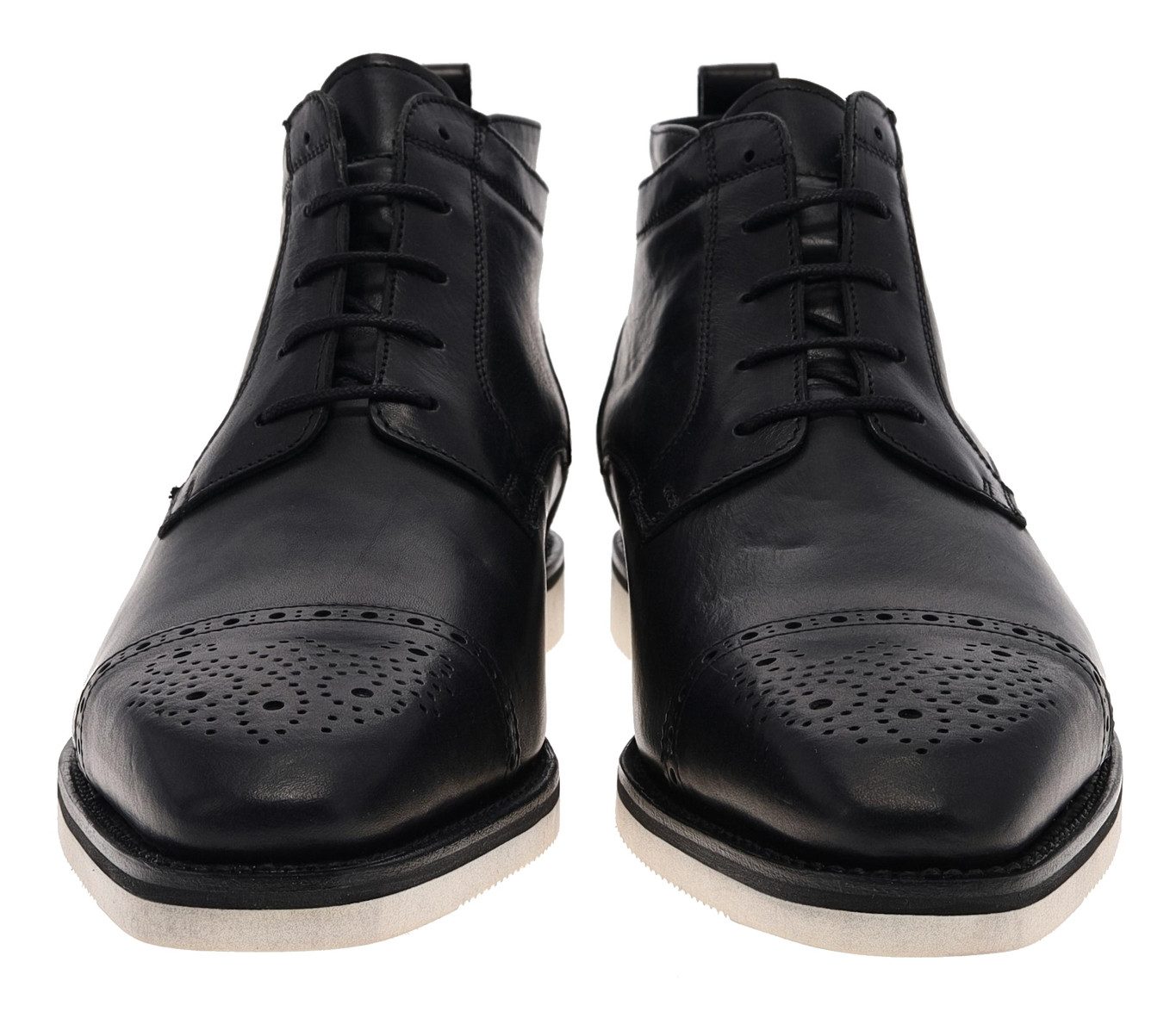 Sendra Boots 17325 Negro Herren Schnürschuh Stiefelette