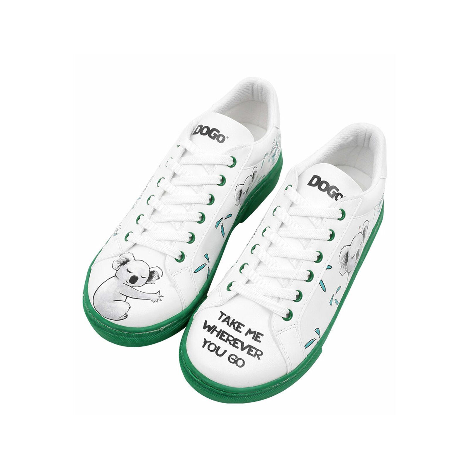 DOGO Ace Low-Top Sneaker The Wise Owl Damen Sneaker Sneaker Handgefertigt