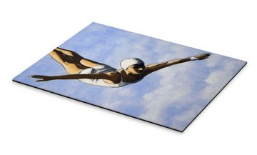 Posterlounge XXL-Wandbild Sarah Morrissette, Kunstspringerin in den Wolken II, Badezimmer Maritim Illustration