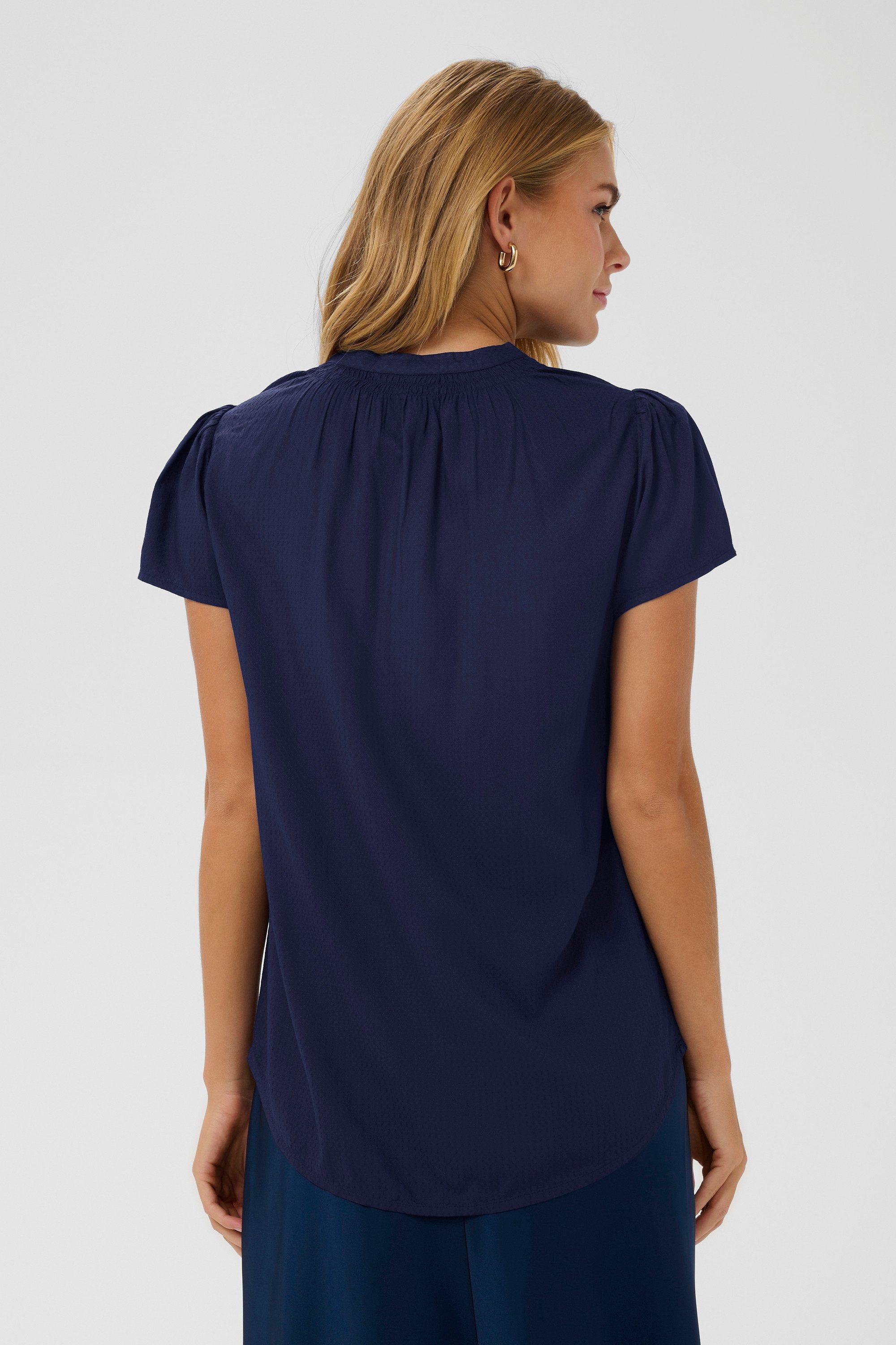 Saint Tropez Kurzarmbluse Kurzarm-Bluse BrittaSZ