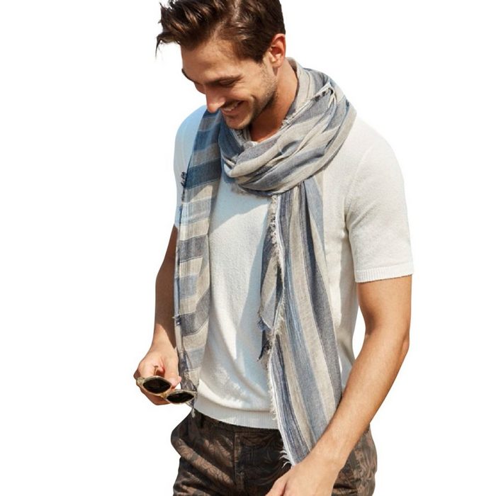 Hat You Modeschal Premium Halstuch Herren Herrenschal Hochwertiger Marken Schal hergestellt in Italien Geschenk für Frauen und Männer
