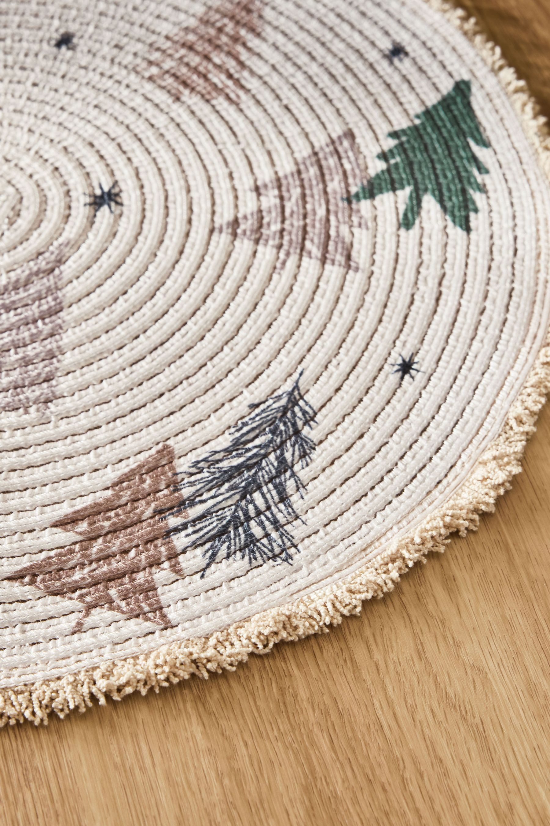 Next Platzset 4er-Set Platzsets mit Fransen, Scandi/Weihnachten, (1-St)