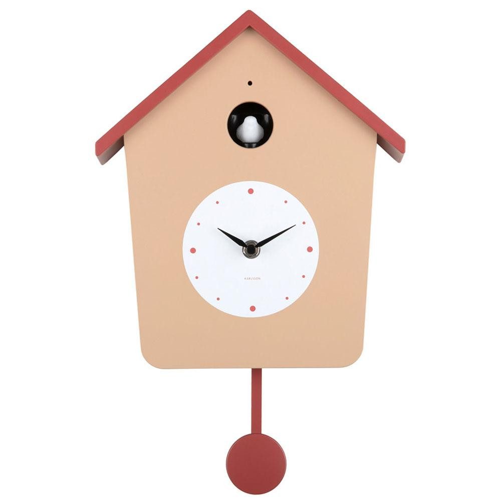 Karlsson Uhr Kuckucksuhr Wall Clock Cuckoo Light Braun Ocker günstig online kaufen
