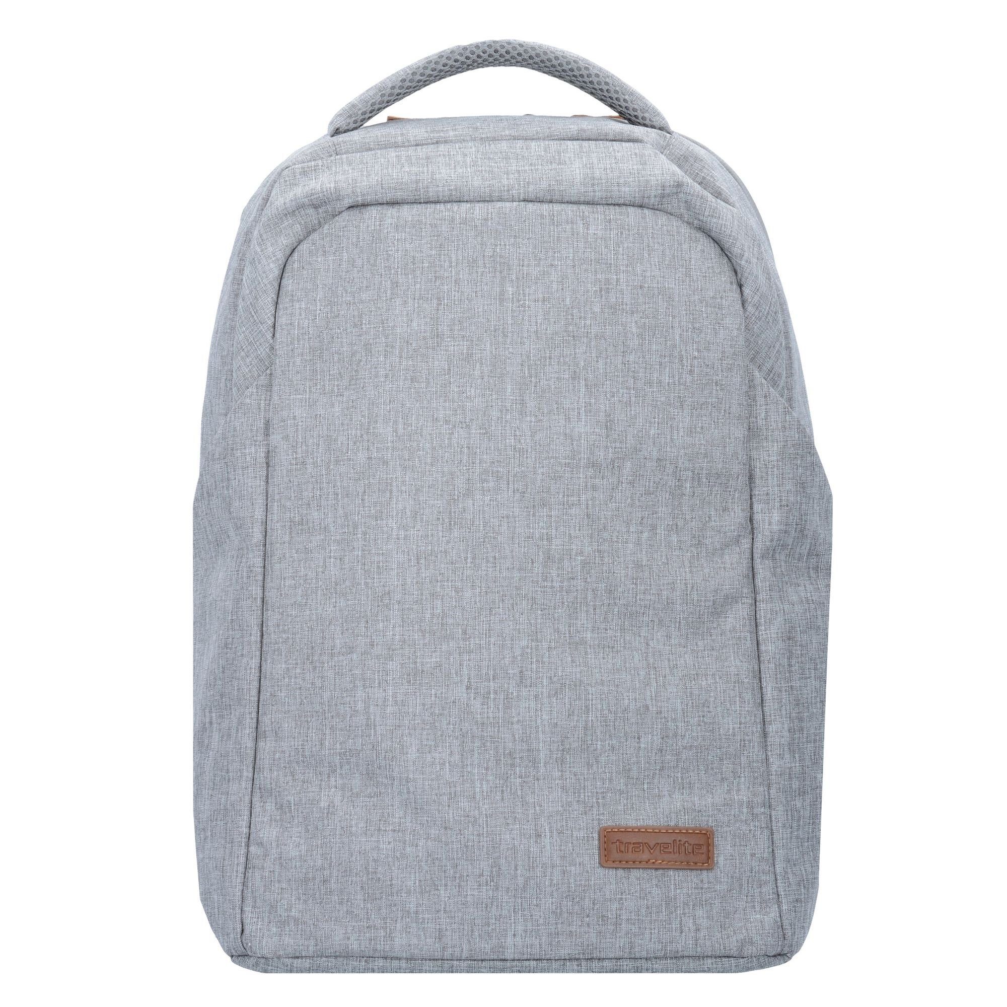 Polyester Basics, hellgrau Laptoprucksack travelite