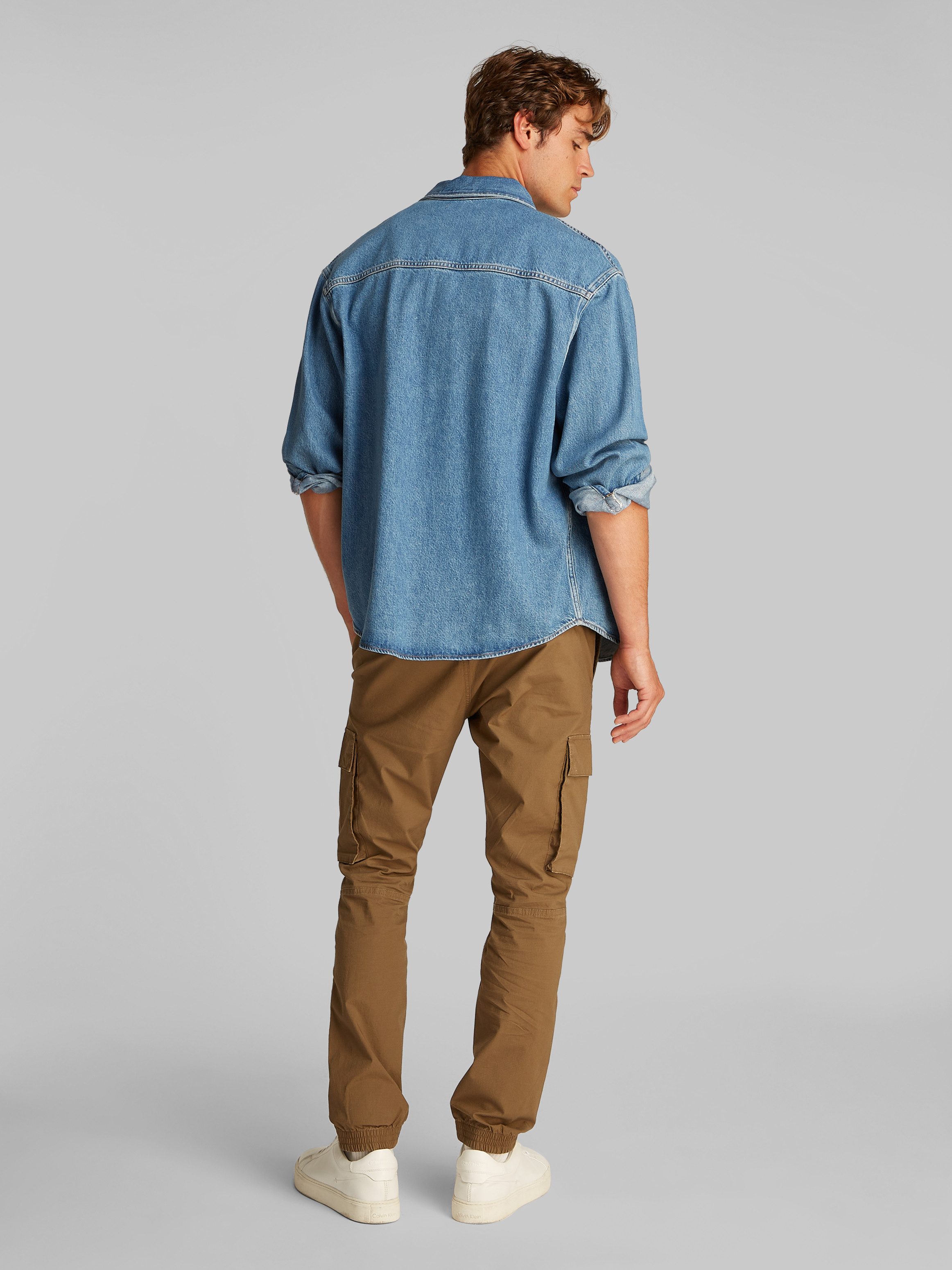 Calvin Klein Jeans Jeanshemd RELAXED DENIM SHIRT in mittelblauer Waschung