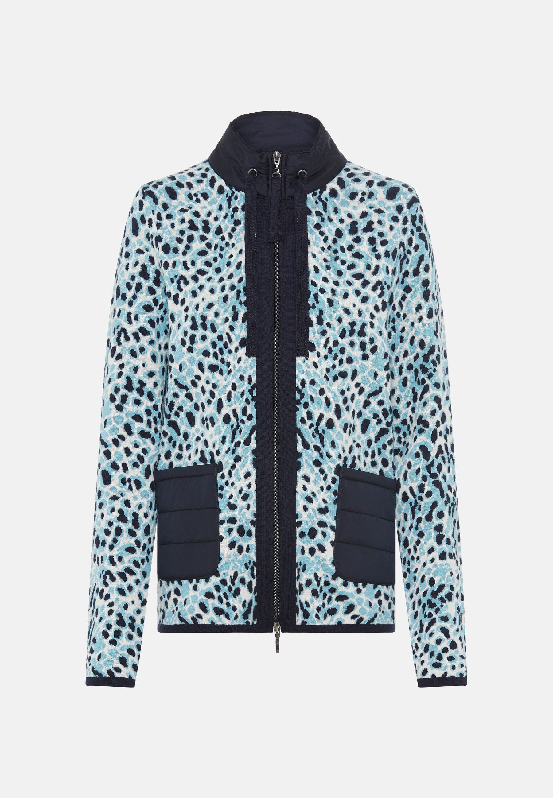 Olsen Cardigan im Material-Mix
