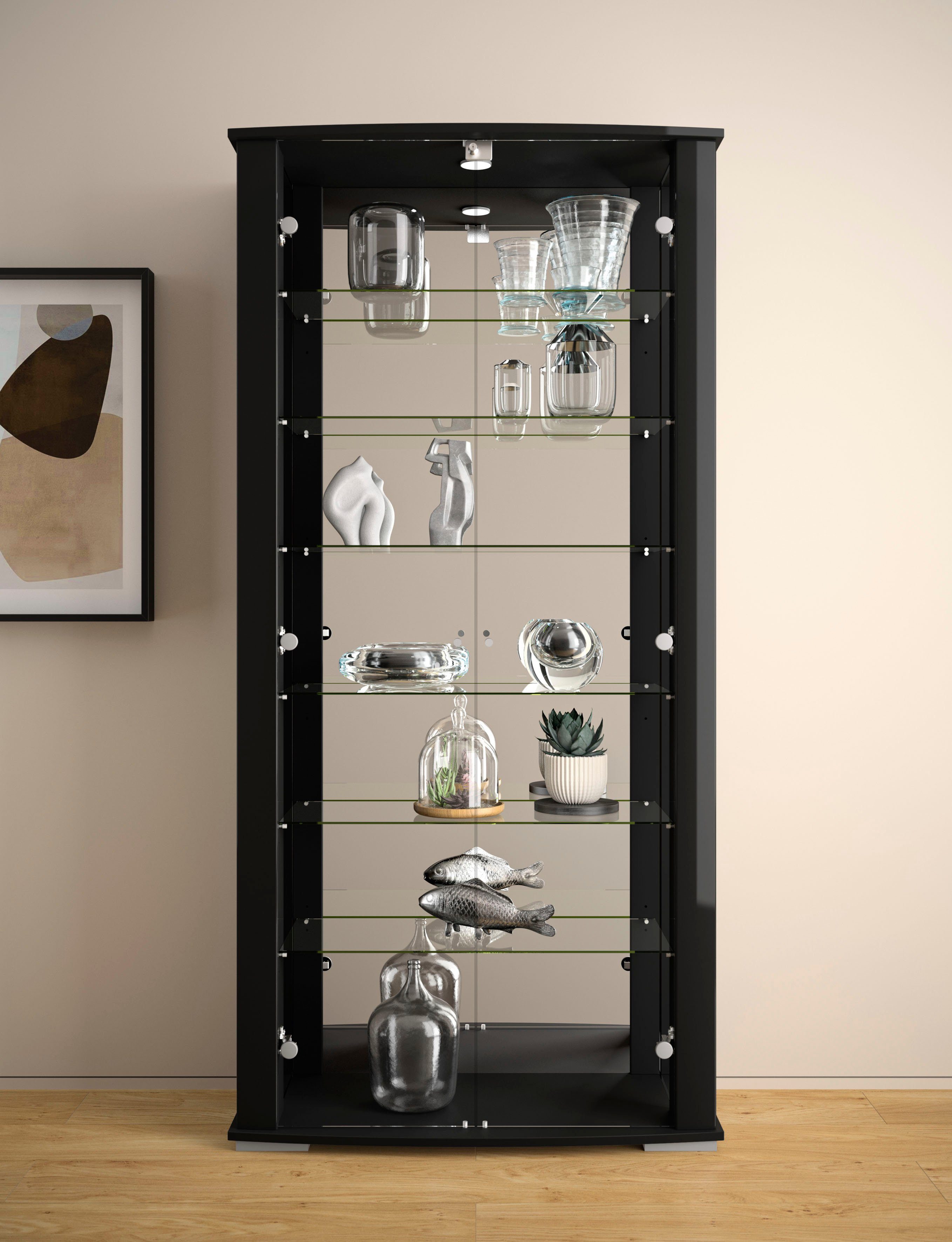 fif möbel Vitrine STELLA Standvitrine/Glasvitrine 2x günstig online kaufen