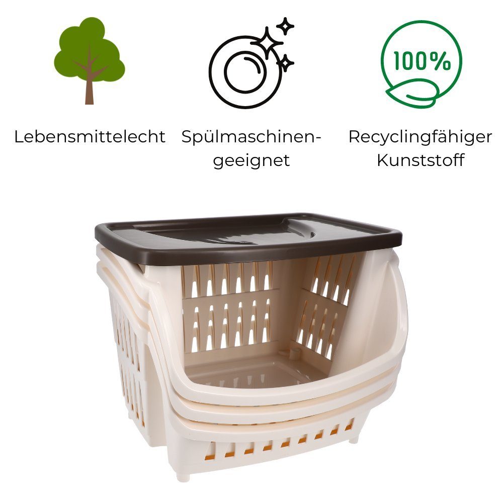 GarPet Küchenwagen Küchenwagen mit Rollen Küchentrolley Küche Rollwagen sch günstig online kaufen