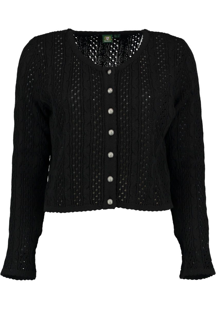 OS Trachten Strickjacke Gnoyor Trachtenjacke mit Zopfmuster günstig online kaufen