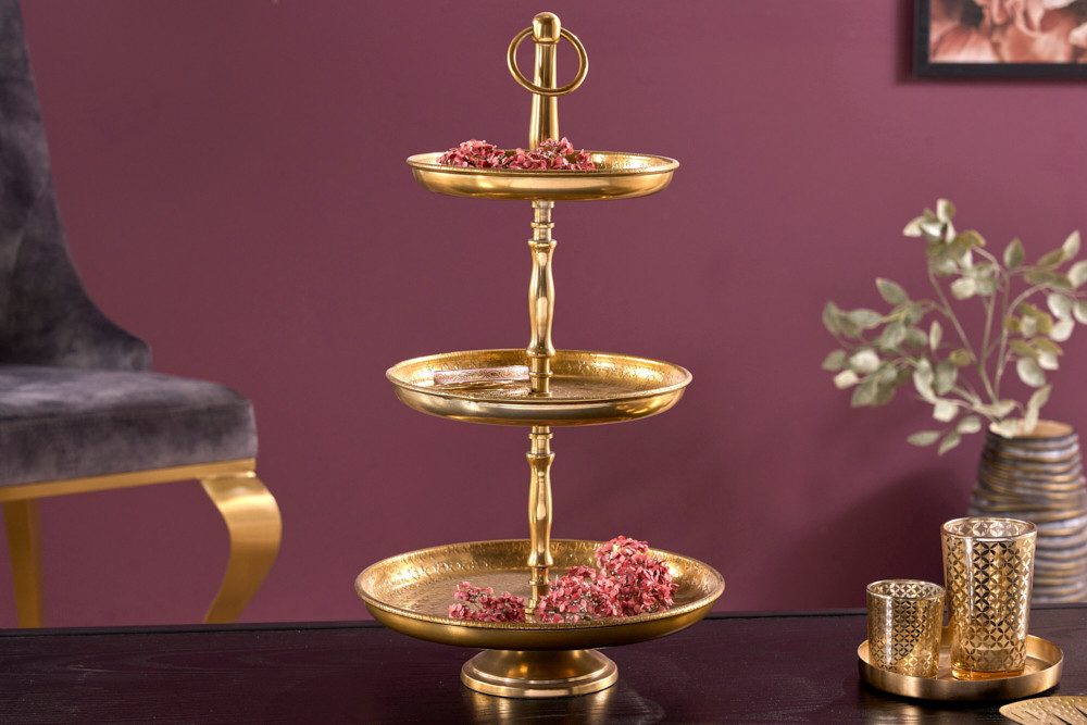 riess-ambiente Dekoetagere ORIENT 47cm gold (Einzelartikel, 1 St), Metall · Küche · Wohnzimmer · Accessoires · Schmuck
