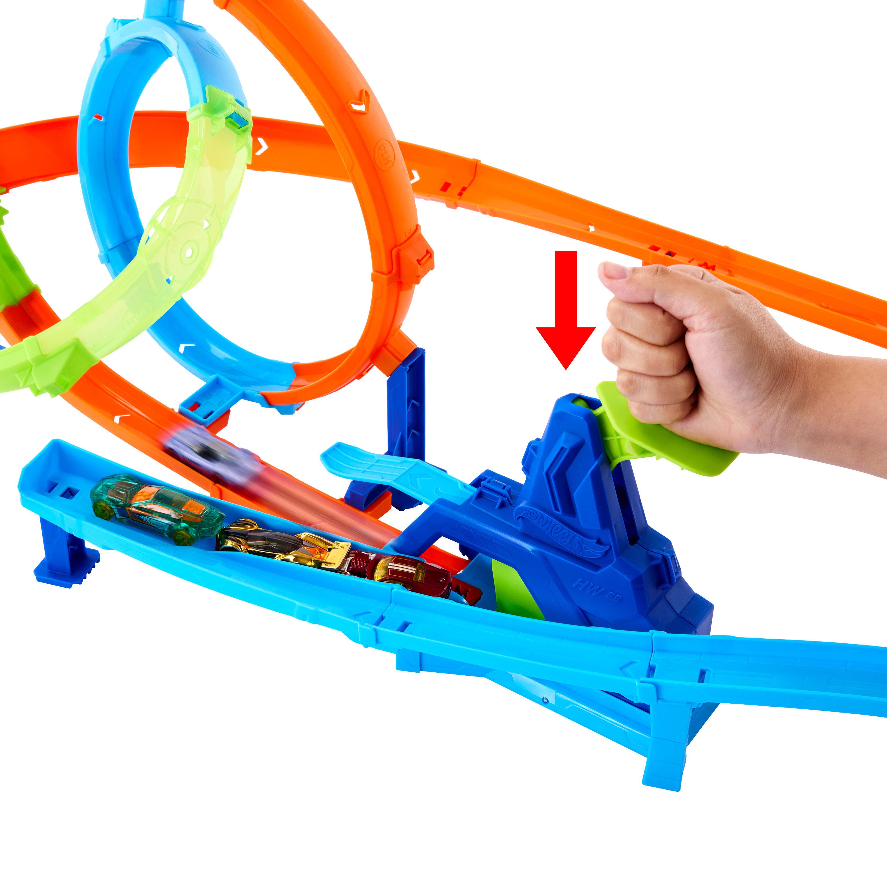Hot Wheels Autorennbahn Hot Wheels Stunt Tracks Turbo Looping Set