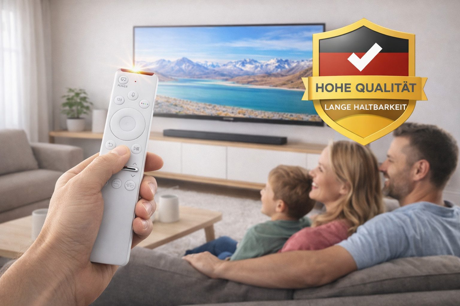 azurano Ersatz für SAMSUNG BN59 UNIVERSAL, BN59-01330H, BN59-01312R, Universal-Smart-TV-Fernbedienung (Bluetooth, Sprachsteuerung, Sprachsuche, Streaming-Tasten)