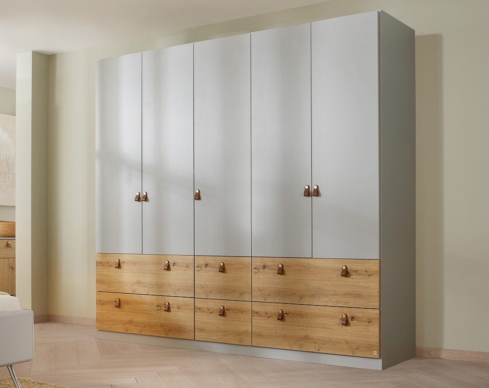 Rauch Möbel Kleiderschrank Kleiderschrank Drehtürenschrank Homey, mit Schubkästen, seidengrau