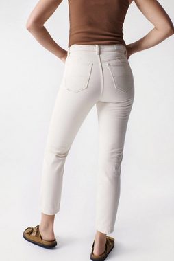 Salsa Stretch-Jeans SALSA JEANS TRUE CROPPED SLIM ecru beige 126114.0071