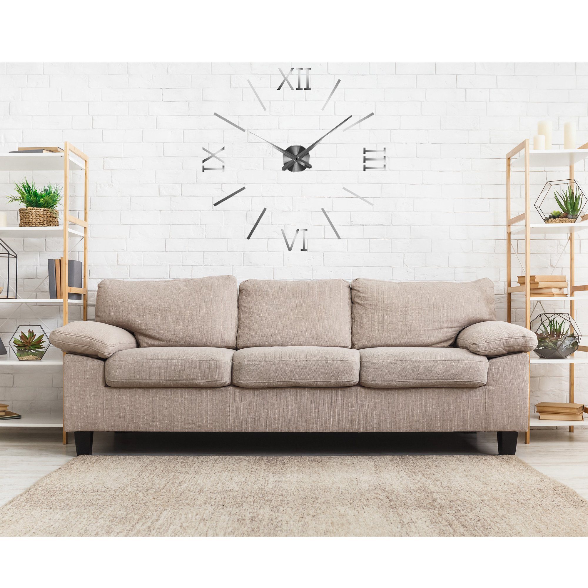 Wanduhr DIY Wanduhr 1200 mm Wandtattoo günstig online kaufen