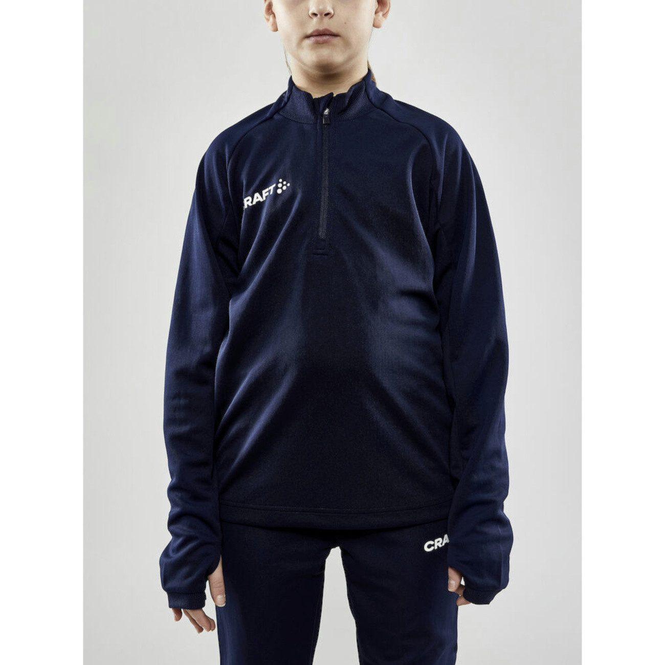 Craft Langarmshirt Craft Kinder Trainingsshirt EVOLVE HALFZIP JR 1910153
