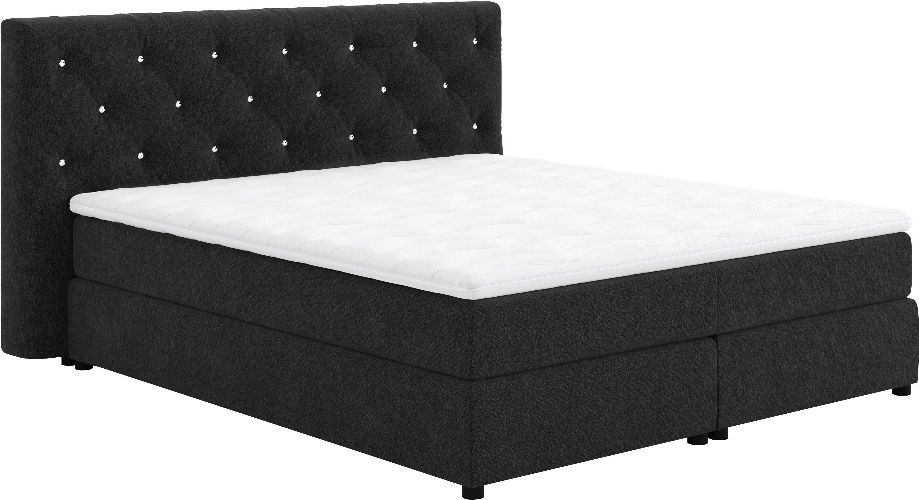 COTTA Boxspringbett Castle, mit Strasssteinen im günstig online kaufen