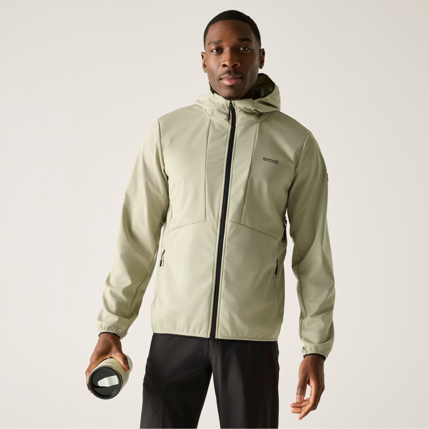 Regatta Softshelljacke Outdoorjacke Jacke Tredmoor mit Kapuze – Bild 2 von 5
