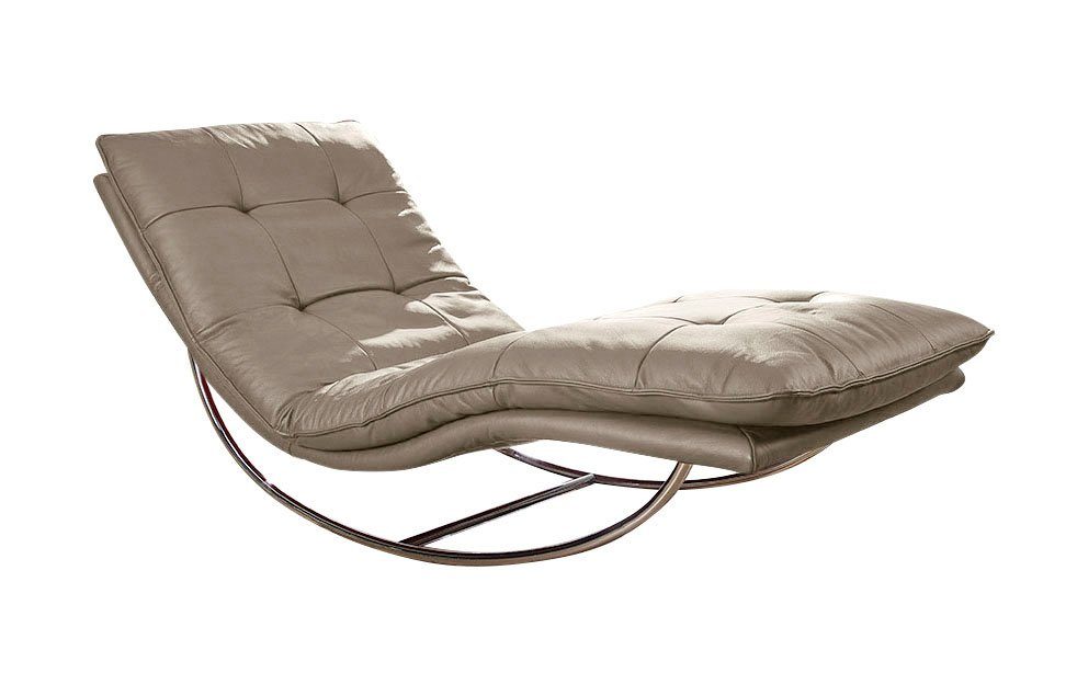 W.SCHILLIG Relaxliege daily dreams, in Waffelkissen-Optik, Schaukelgestell Chrom glänzend, in 2 Breiten