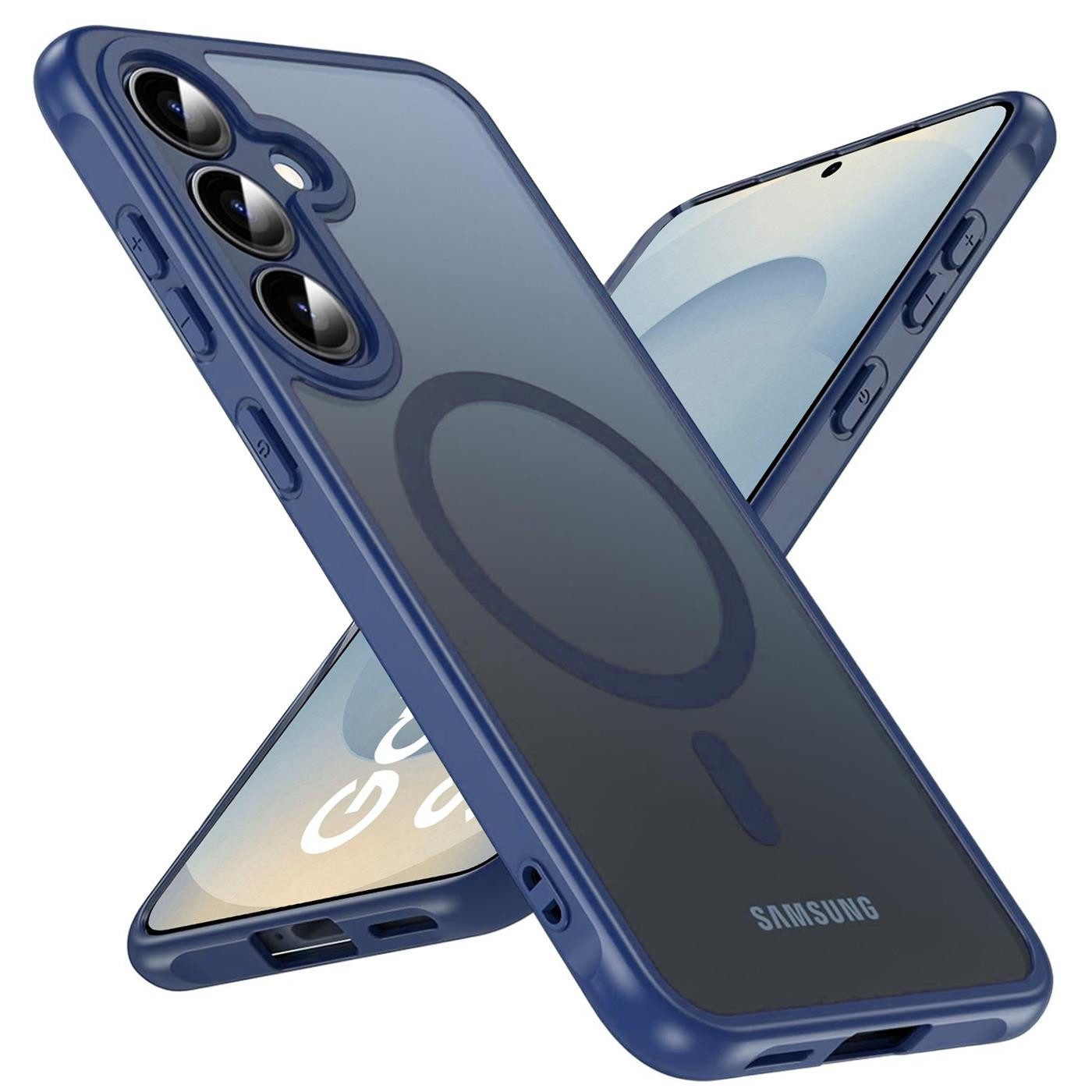 CoolGadget Handyhülle für Samsung Galaxy S25 Plus 6,7 Zoll, Kamera Schutz Hülle Silikon Hard Case Schutzhülle für Magsafe Zubehör