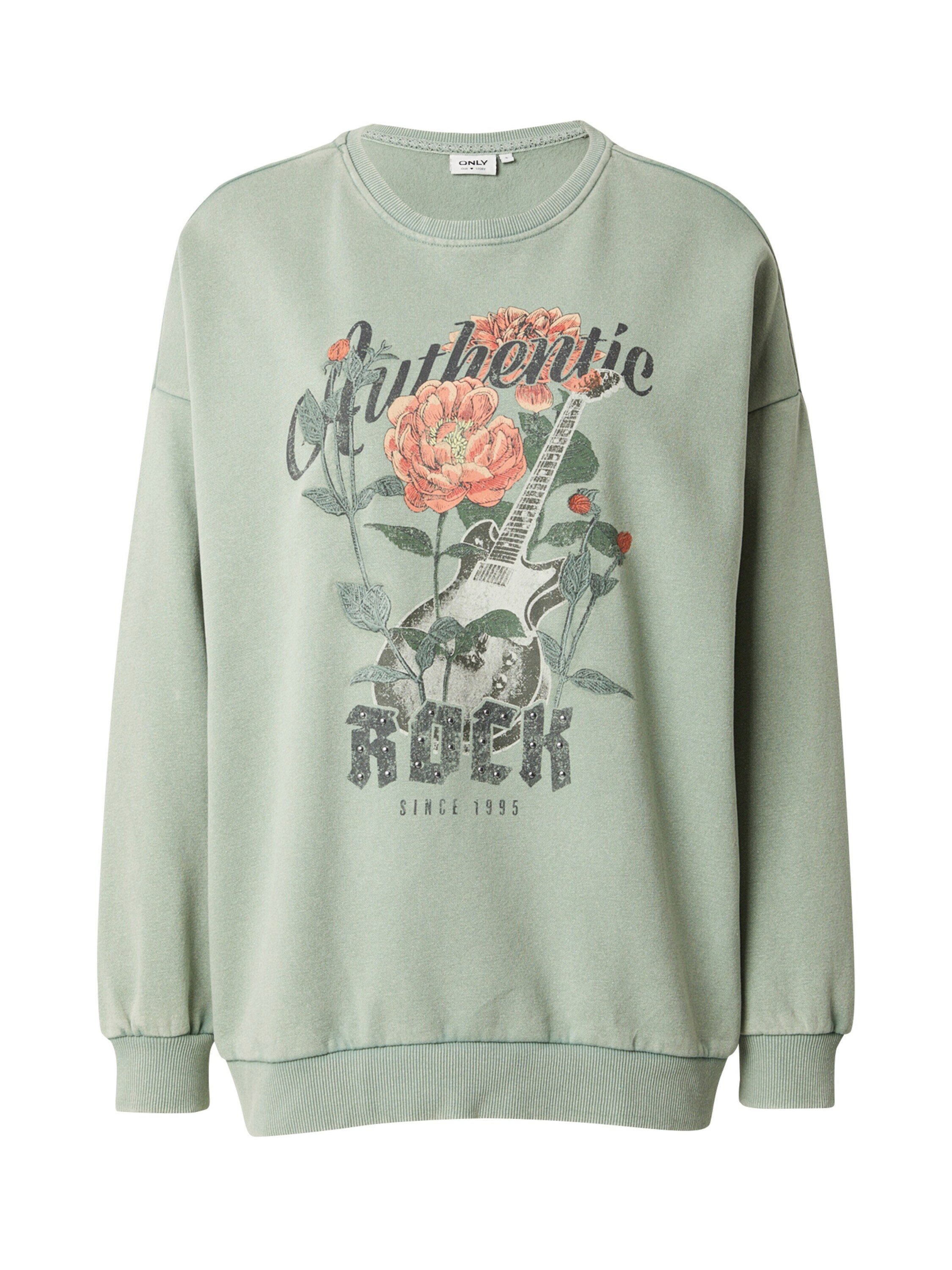 ONLY Sweatshirt ONLLucinda (1-tlg) Drapiert/gerafft