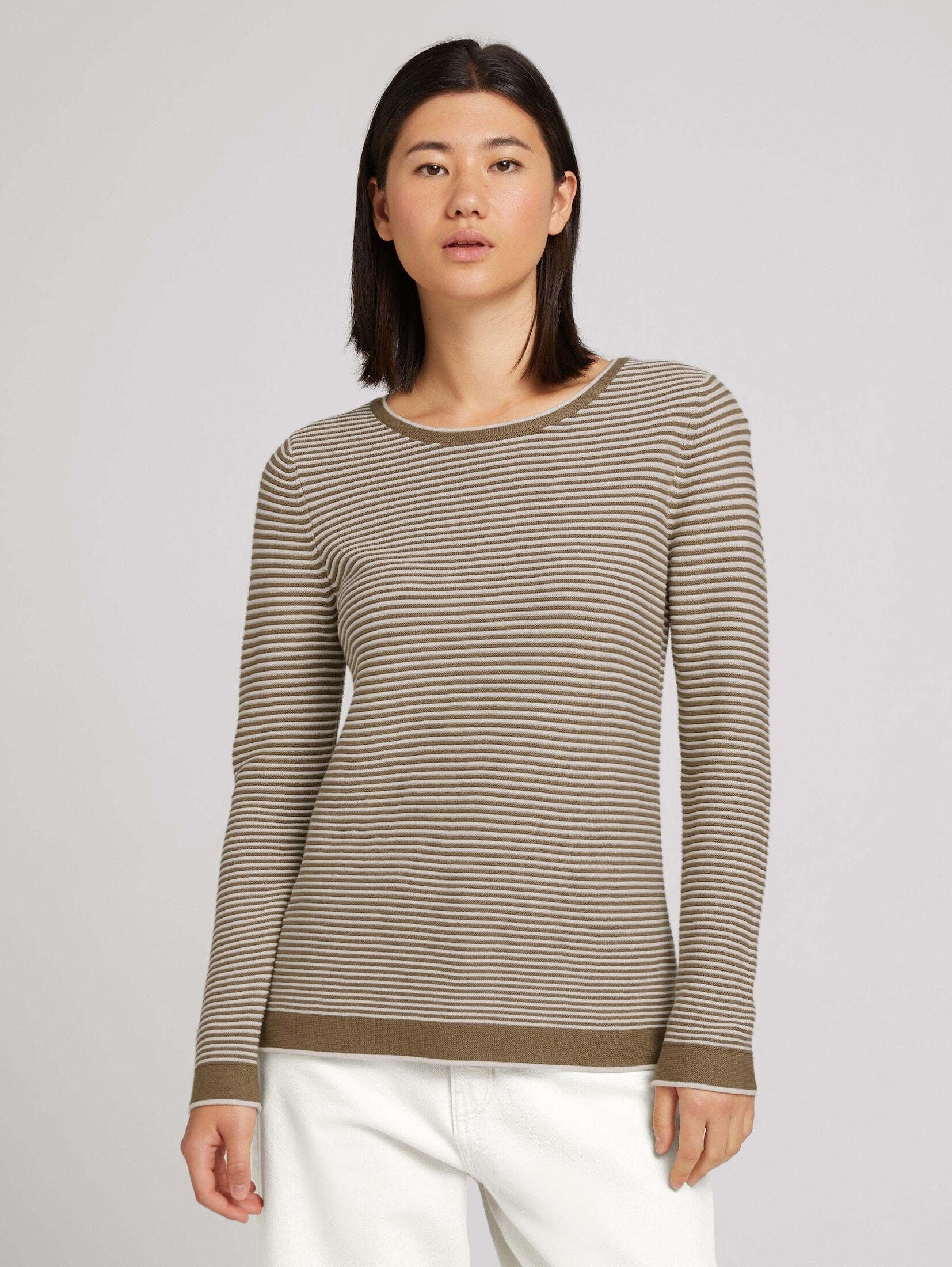 TOM TAILOR Strickpullover Strickpullover aus Bio-Baumwolle günstig online kaufen
