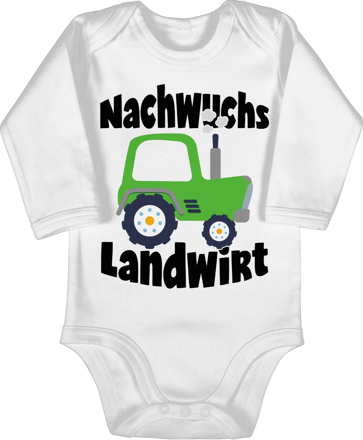 1 Weiß Nachwuchs Sprüche Baby Shirtbody Shirtracer Landwirt