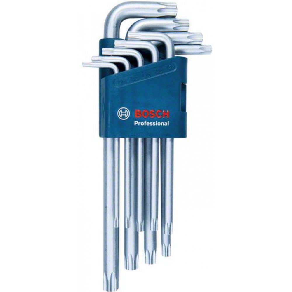 Bosch Professional Torxschlüssel Sechskantenschlüssel Torx (1600A01TH4) (Set),  Ideal für schwer zugängliche Stellen