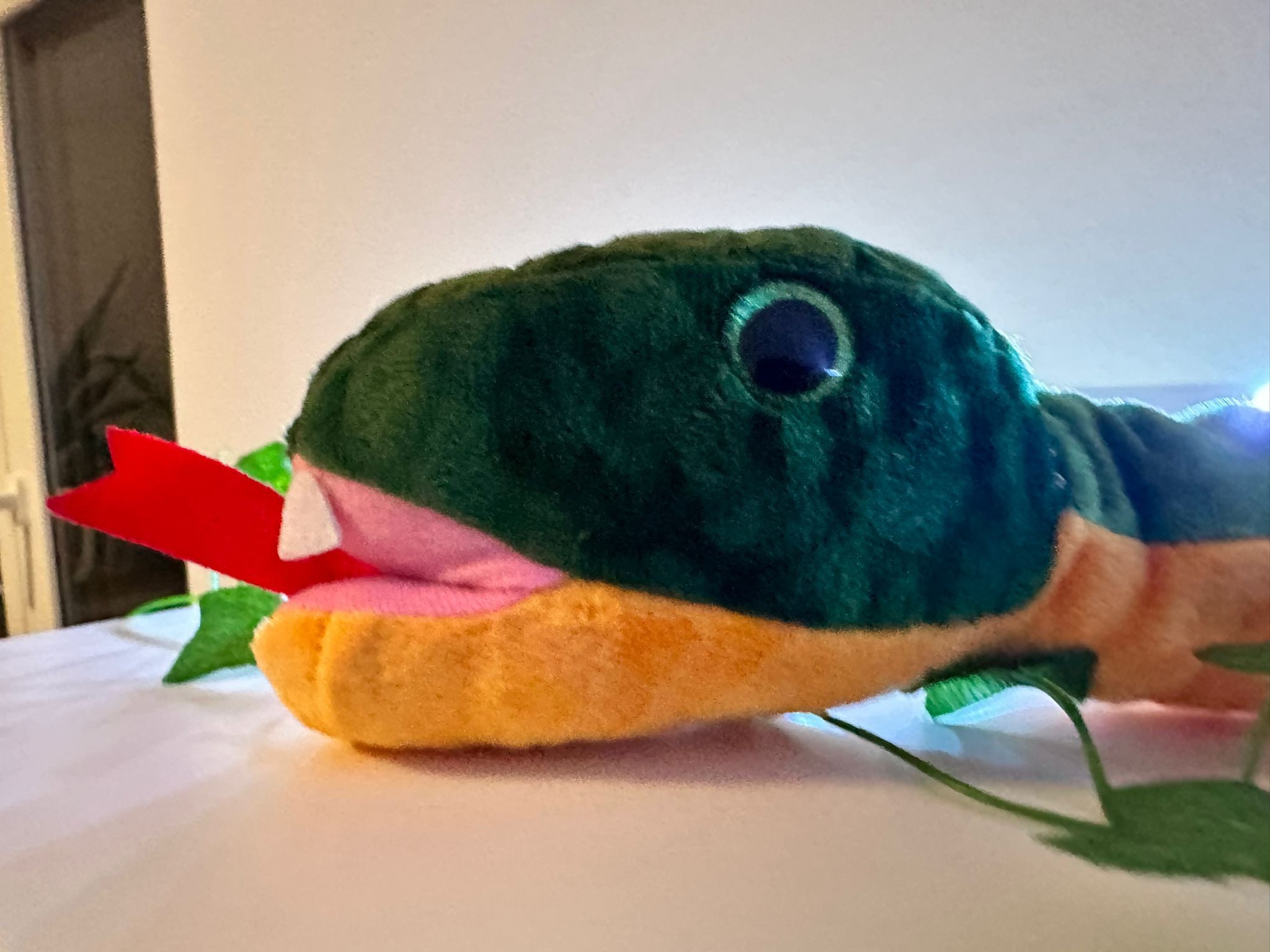 soma Kuscheltier Plüschtier Plüschschlange XXL120cm Grün Gelb Anaconda Plüs günstig online kaufen