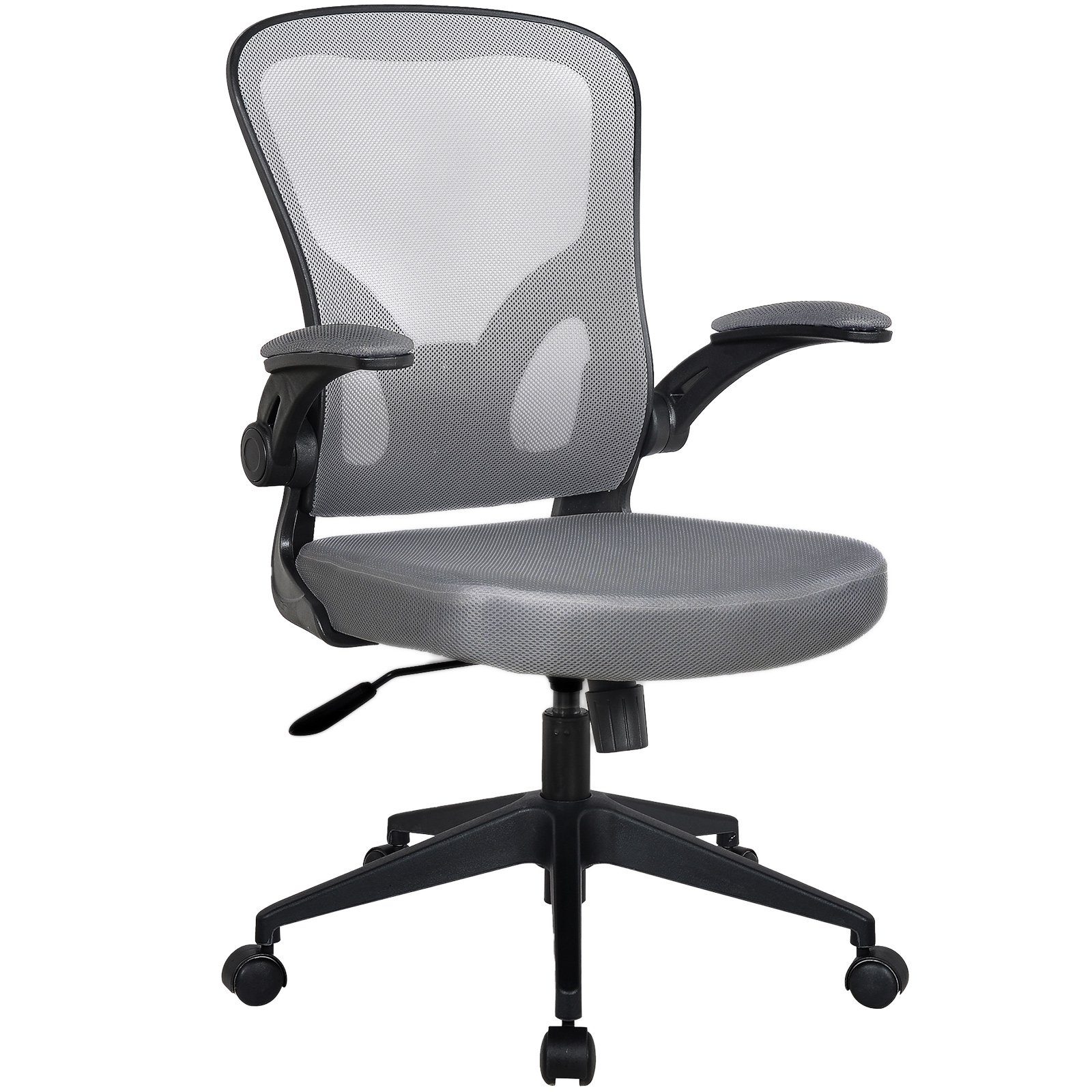 TRISENS Chefsessel Harry (1 Stück), Bürostuhl mit hochgeklappten Armlehnen Home Office Chair in Mesh-Optik