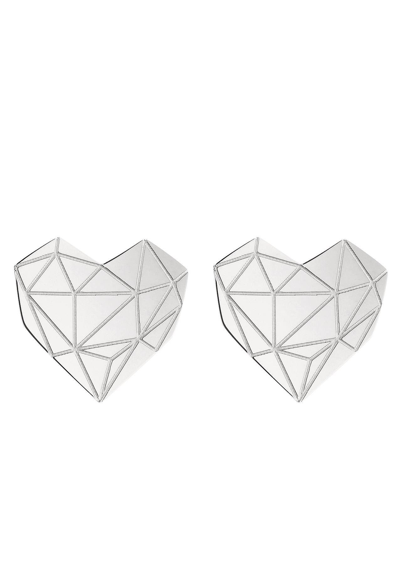 Liebeskind Berlin Paar Ohrstecker Schmuck Geschenk Edelstahl Ohrringe Herz – Bild 2 von 5