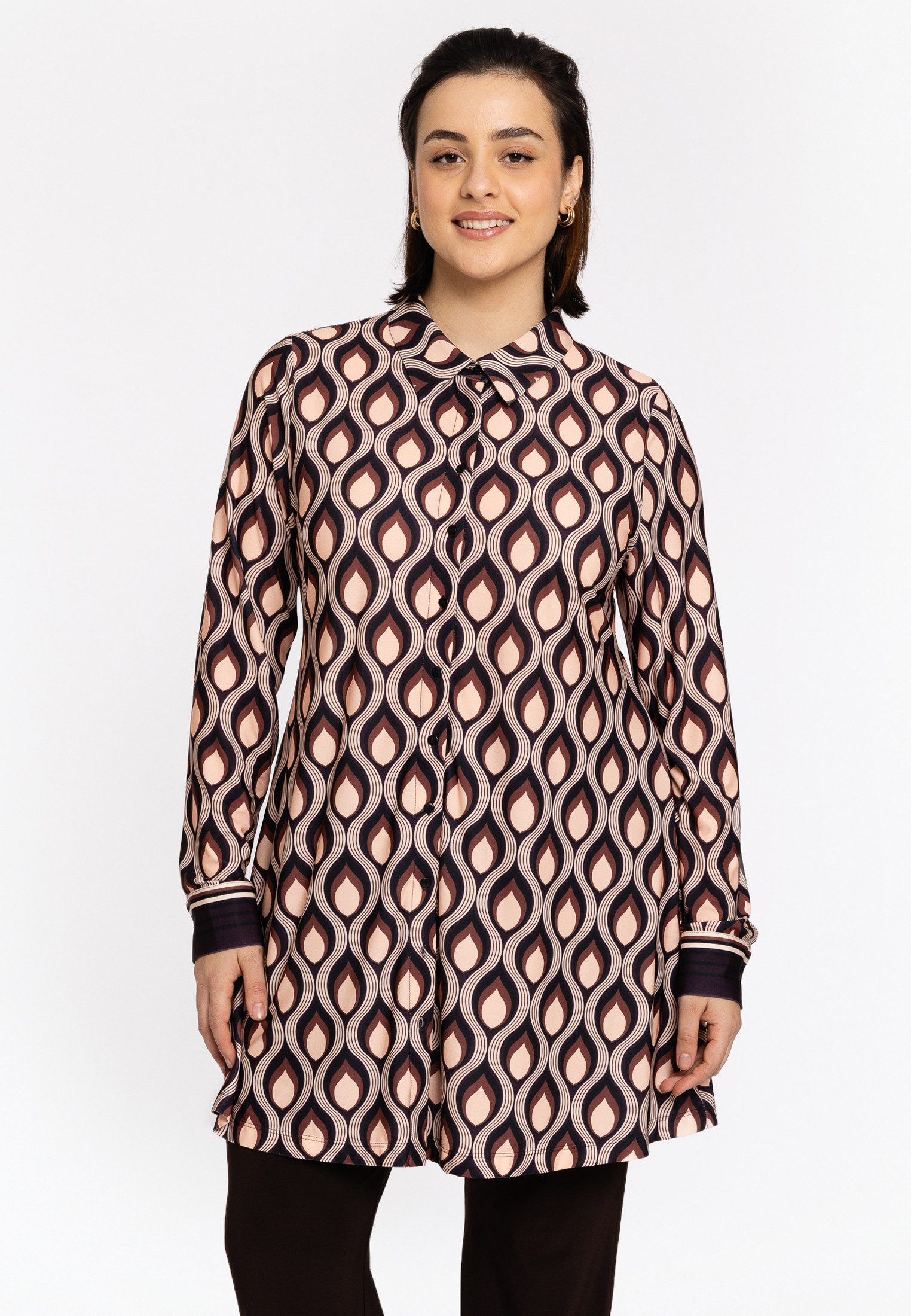 Blusentop Damen Bluse mit Druck