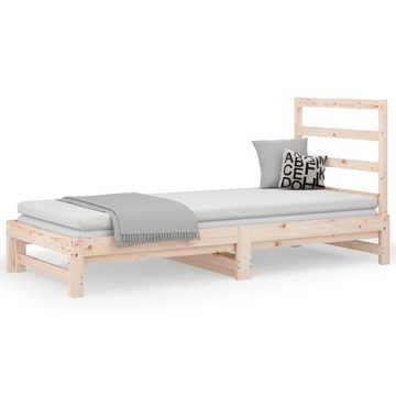 vidaXL Bett Tagesbett Ausziehbar 2x(90x200) cm Massivholz Kiefer