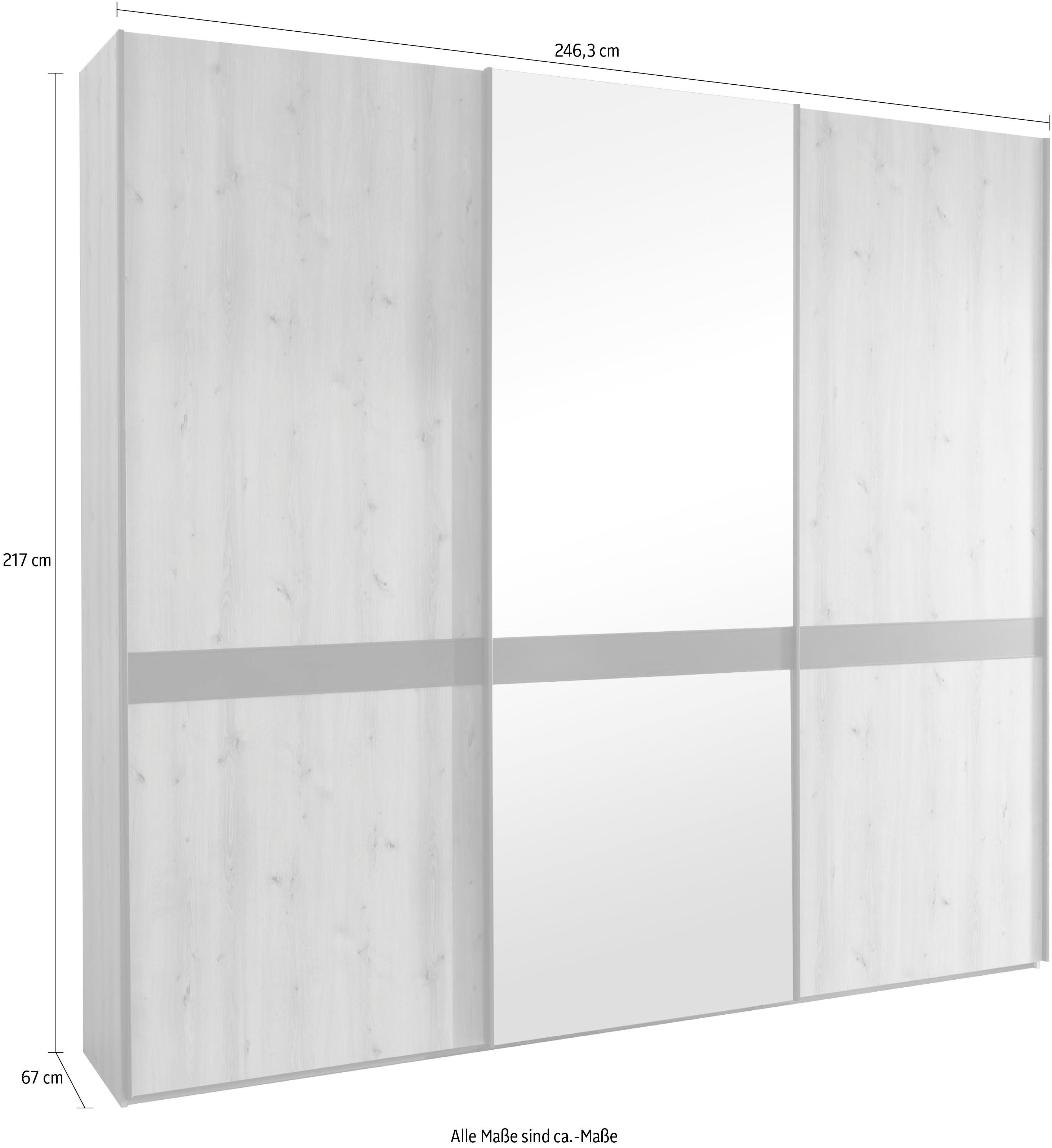 Dekorfront Rialto WIEMANN mit Schwebetürenschrank hochwertige Spiegeltür