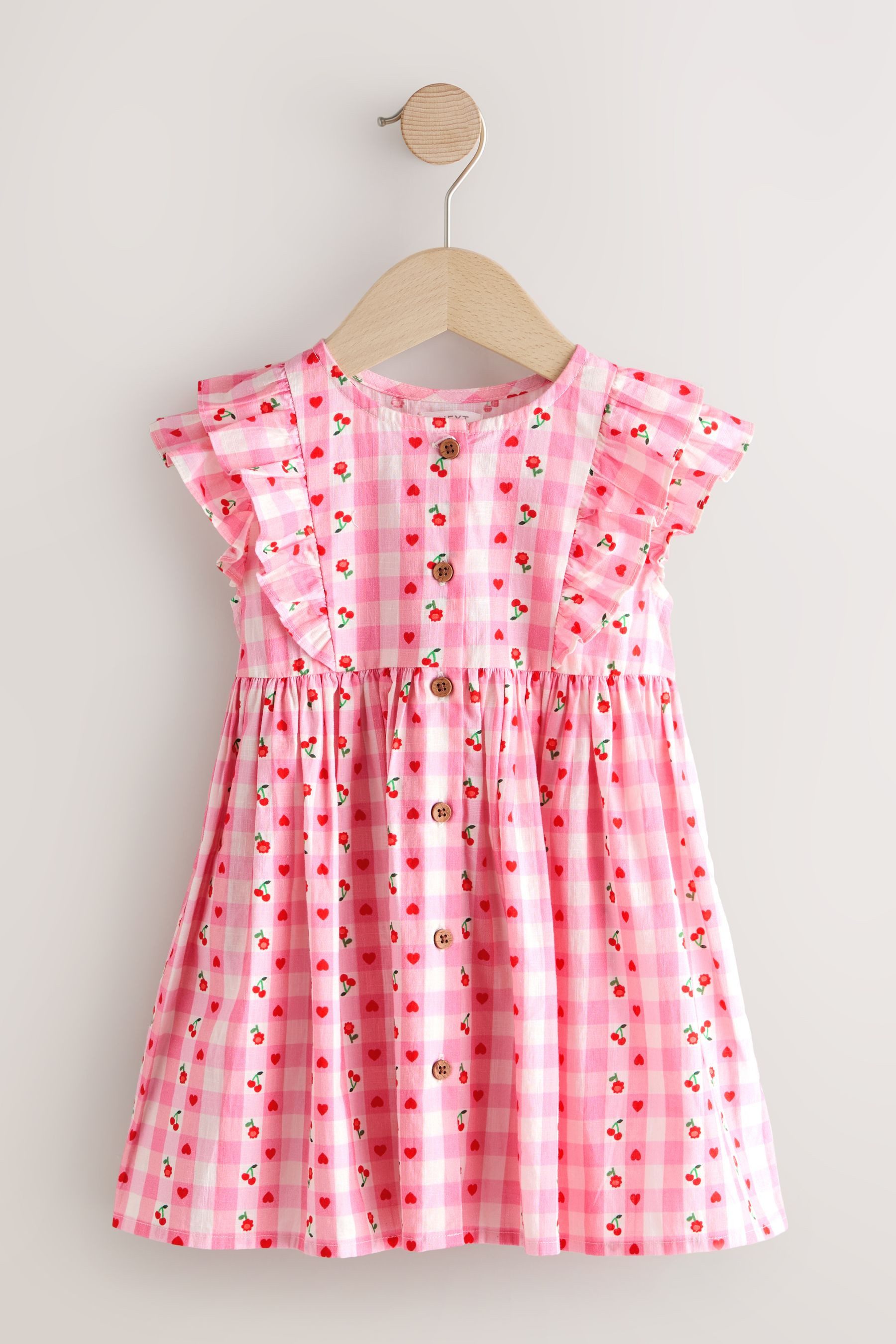 Pink Gingham Cherry