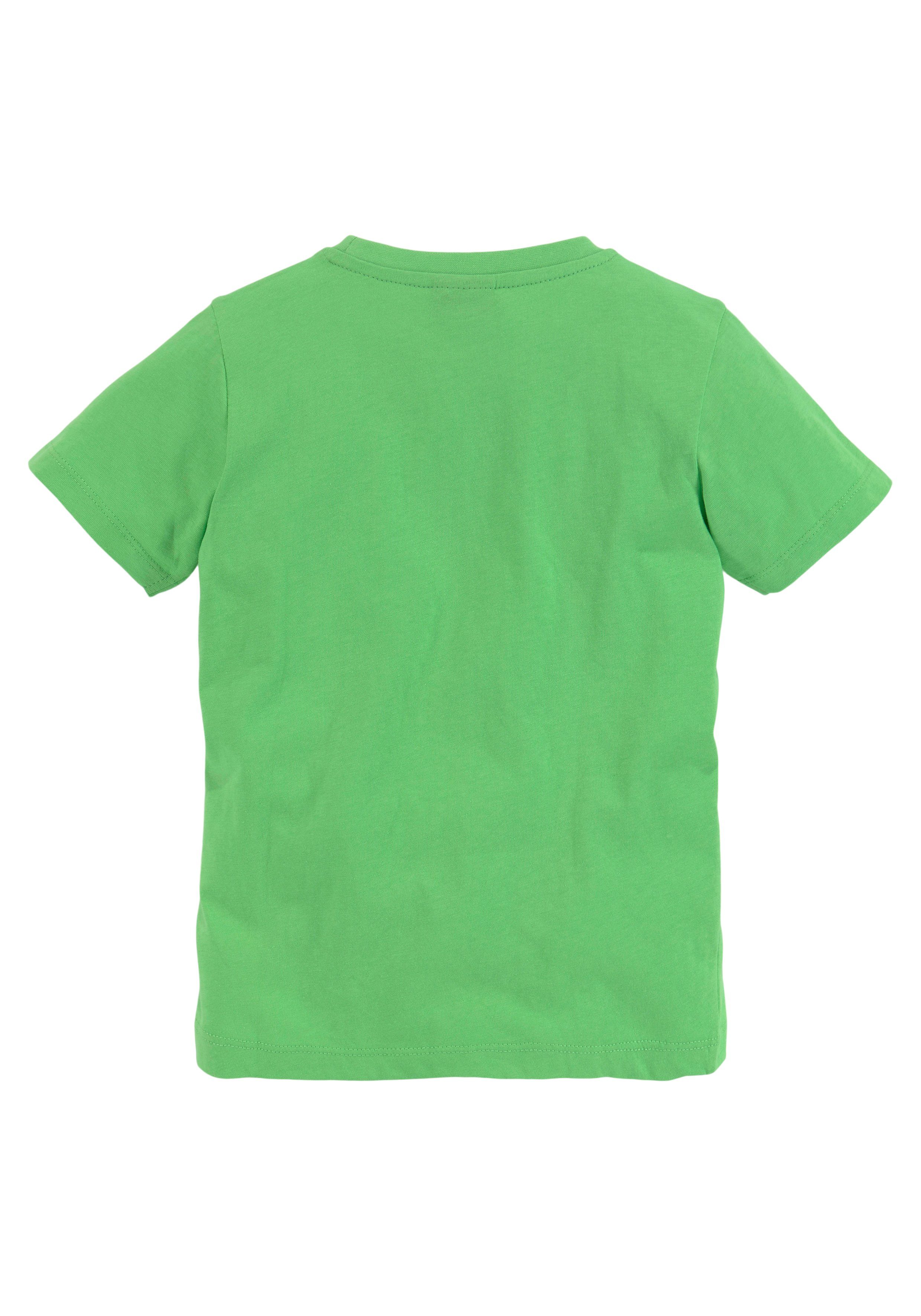T-Shirt 2-tlg) DINO KIDSWORLD FUCHS (Packung, UND