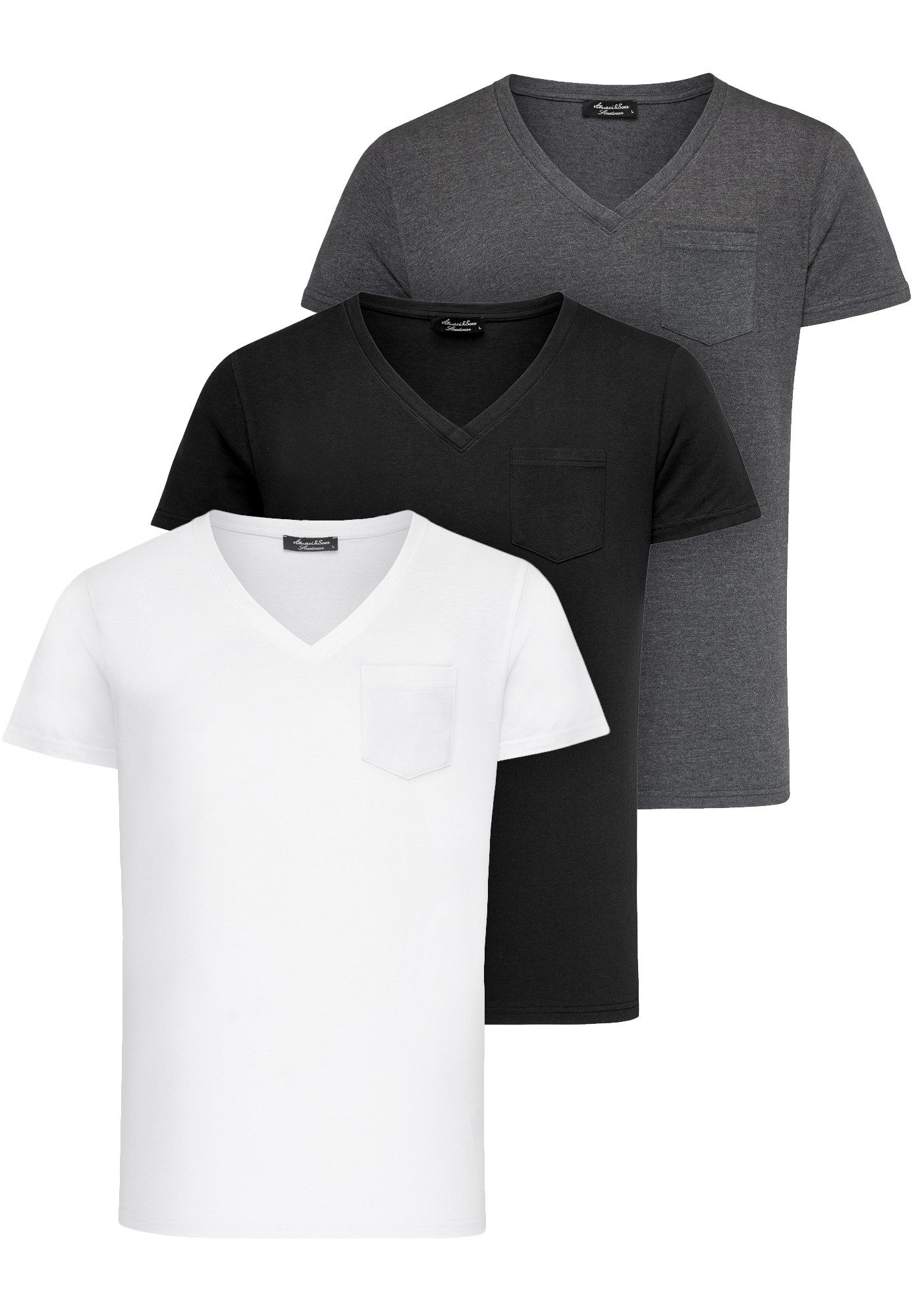 Amaci&Sons T-Shirt 3. PATERSON Herren T-Shirts günstig online kaufen