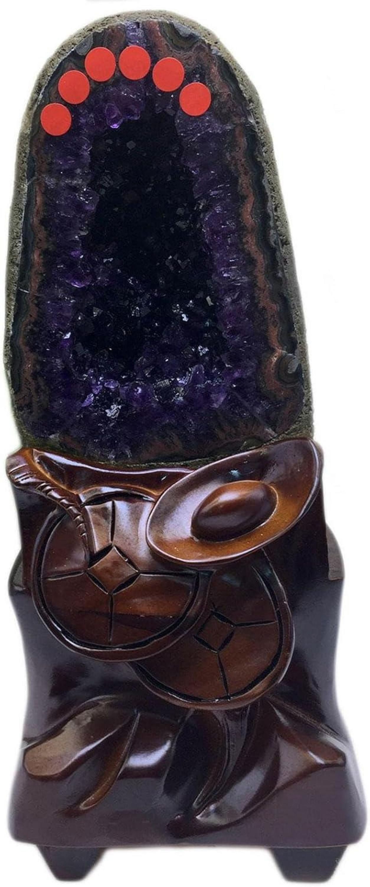 Edelstein Amethystkristalle Geodenhöhle Heilsteine Natürlicher Amethyst-Quarz