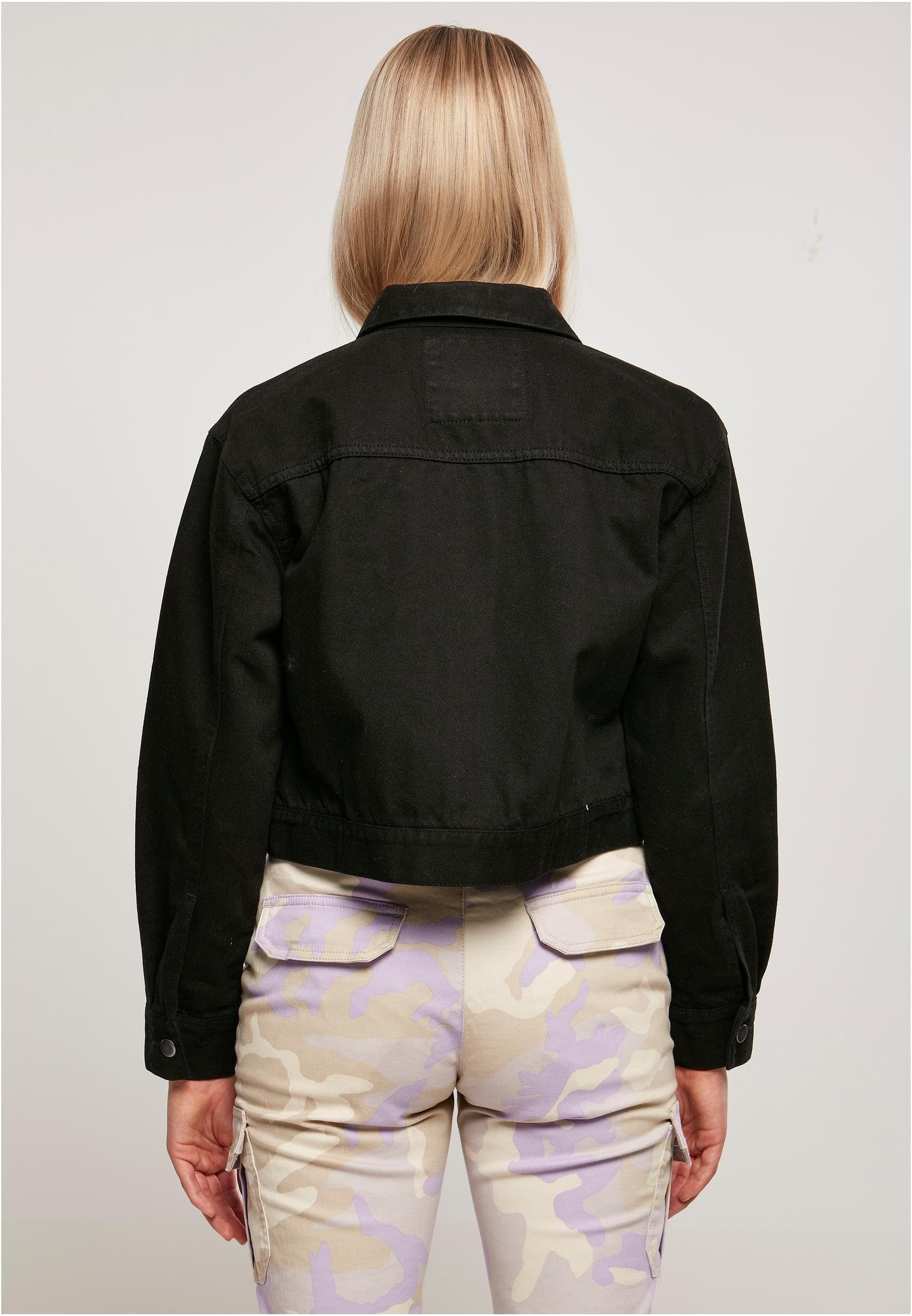 URBAN CLASSICS (1-St) Outdoorjacke Short Damen Jacket Ladies Boxy black Worker