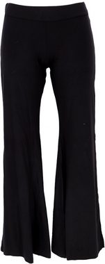 Guru-Shop Hose & Shorts Leggings mit Schlag, Boho Schlaghose - schwarz alternative Bekleidung